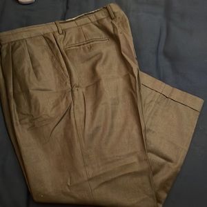 Santorelli WOOL Dress Pqnts  38 x 30 dark brown